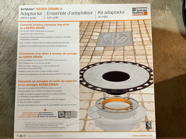 Schluter®-KERDI-DRAIN-A adapter kit KDAM5 FLK ABS