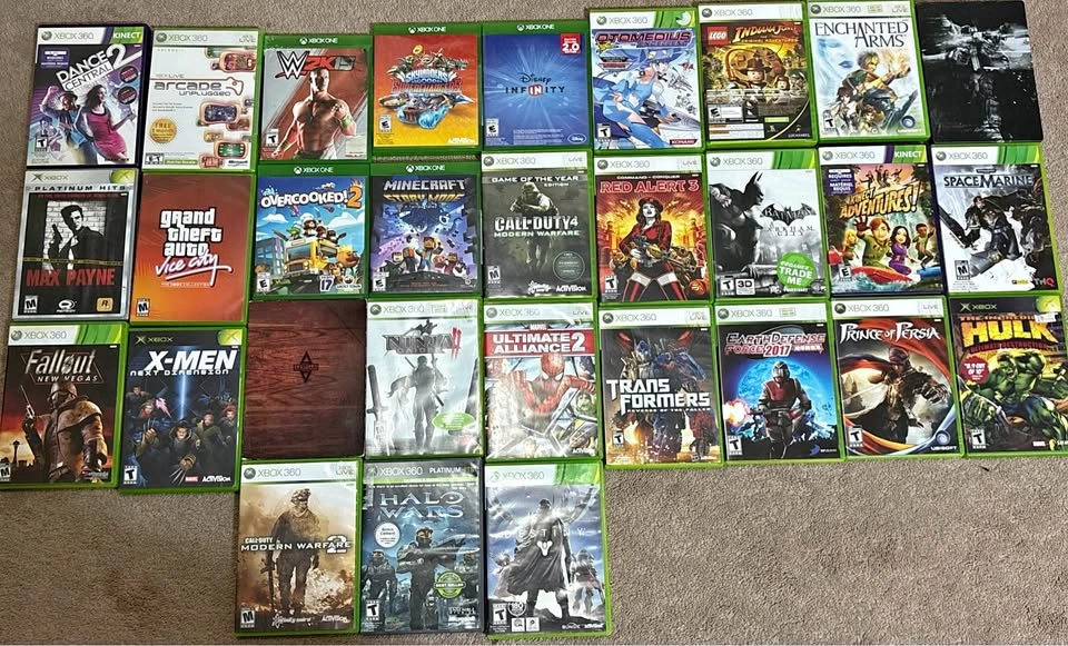 Xbox, Xbox 360 and Xbox One Games Lot