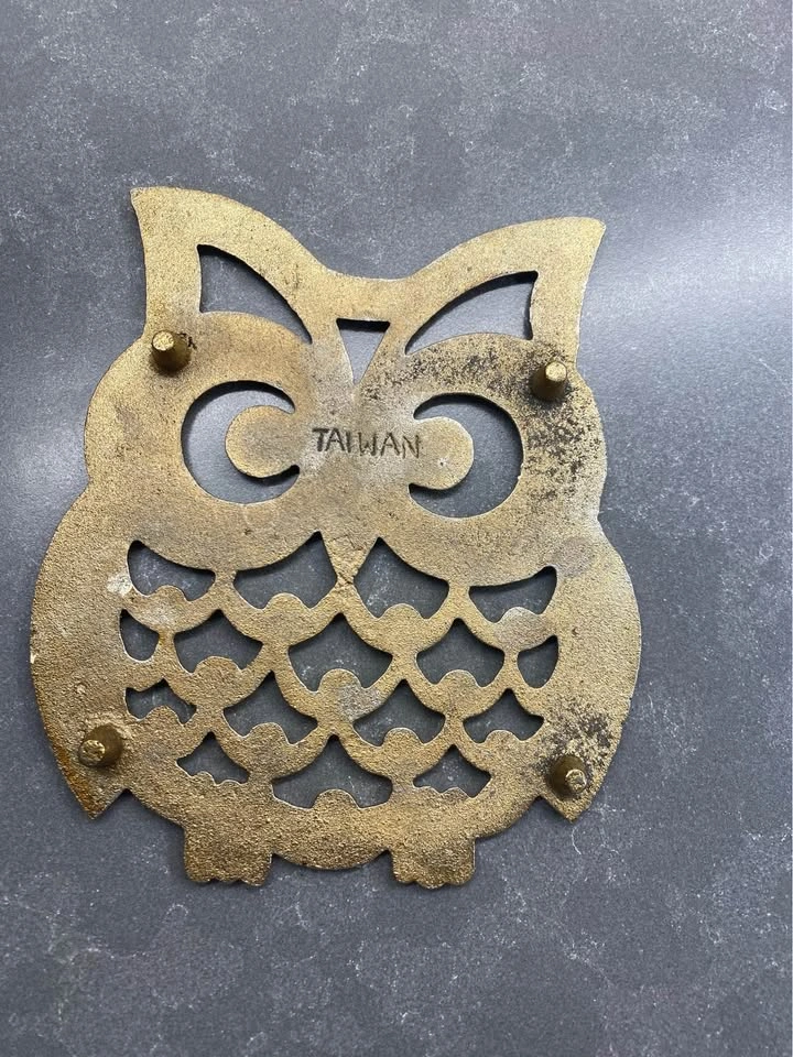 Vintage Metal Owl Trivet - photo 5