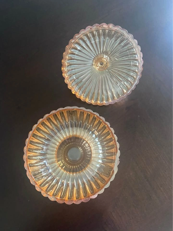 Vintage Jeanette Glass National Candy Dish with Lid - photo 3