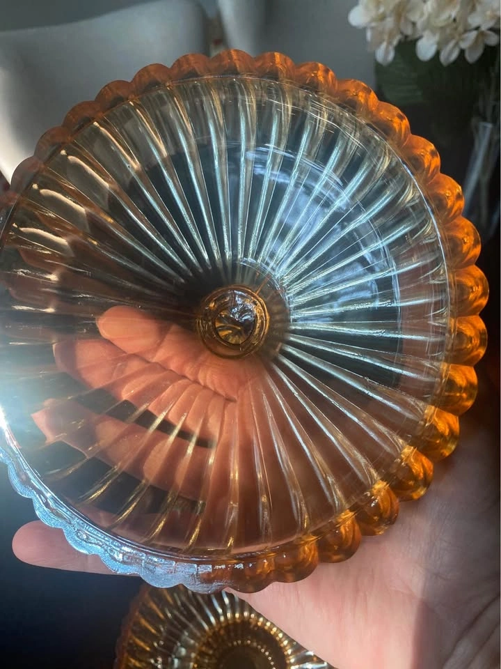 Vintage Jeanette Glass National Candy Dish with Lid - photo 5