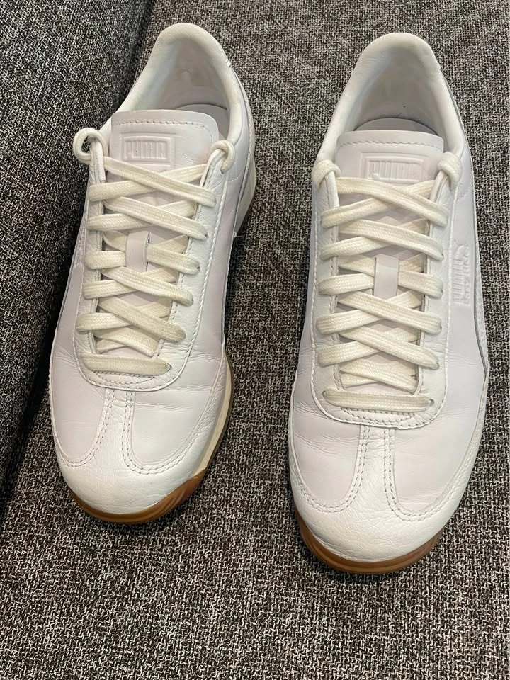 White leather Puma Easy Rider sneakers - photo 2