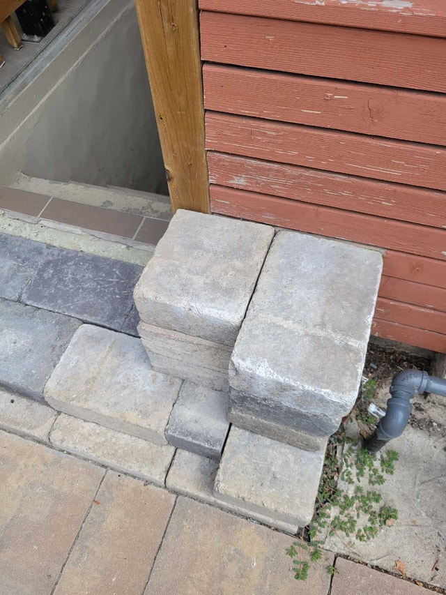 $2 each Stone Retaining Wall Blocks - photo 2