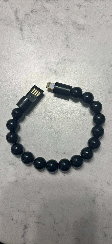 Lightning cable charger and wristband