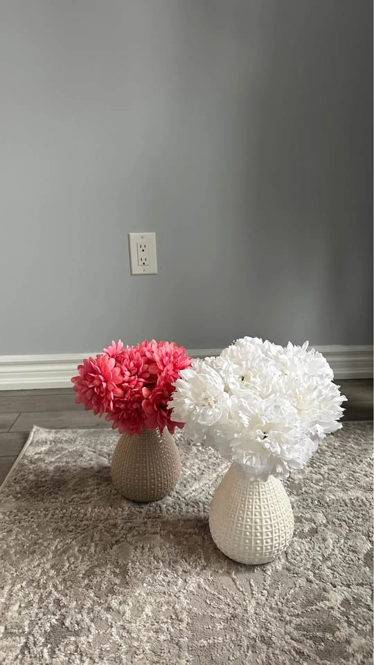 Set of 2 Vases with Flowers - photo 2