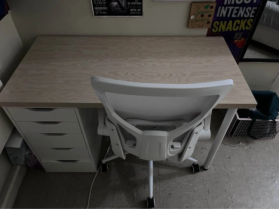 Table with 5 drawers & chair - photo 3