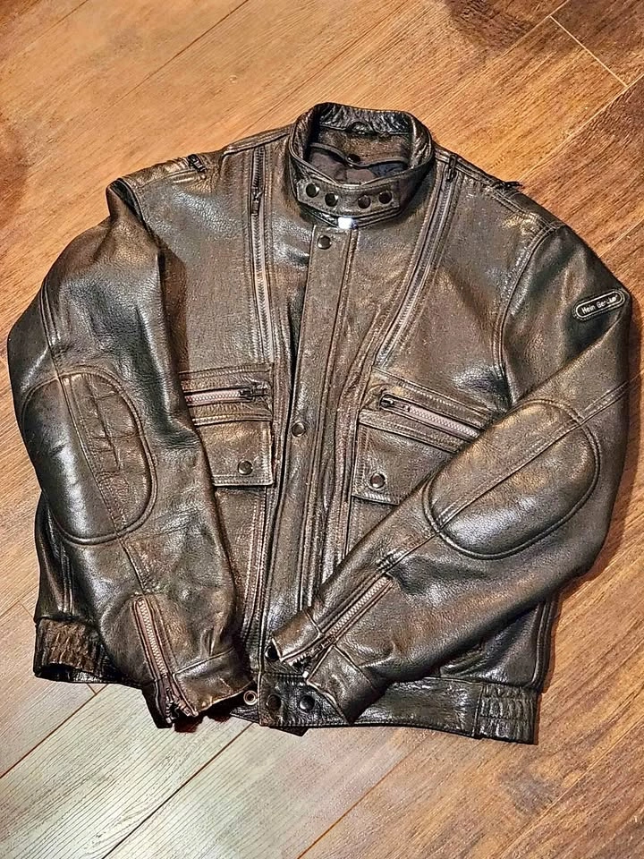 Vintage Hein Gericke Leather Motorcycle Jacket