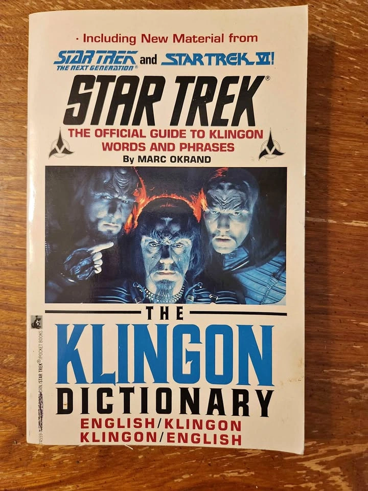 Klingon Dictionary - Vintage Star Trek Book