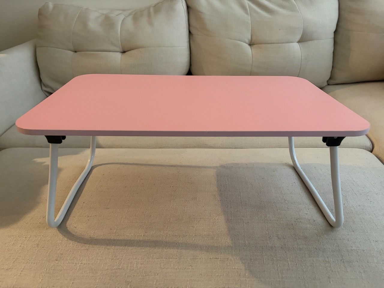 Pink Folding Lap Desk Bed Tray Table