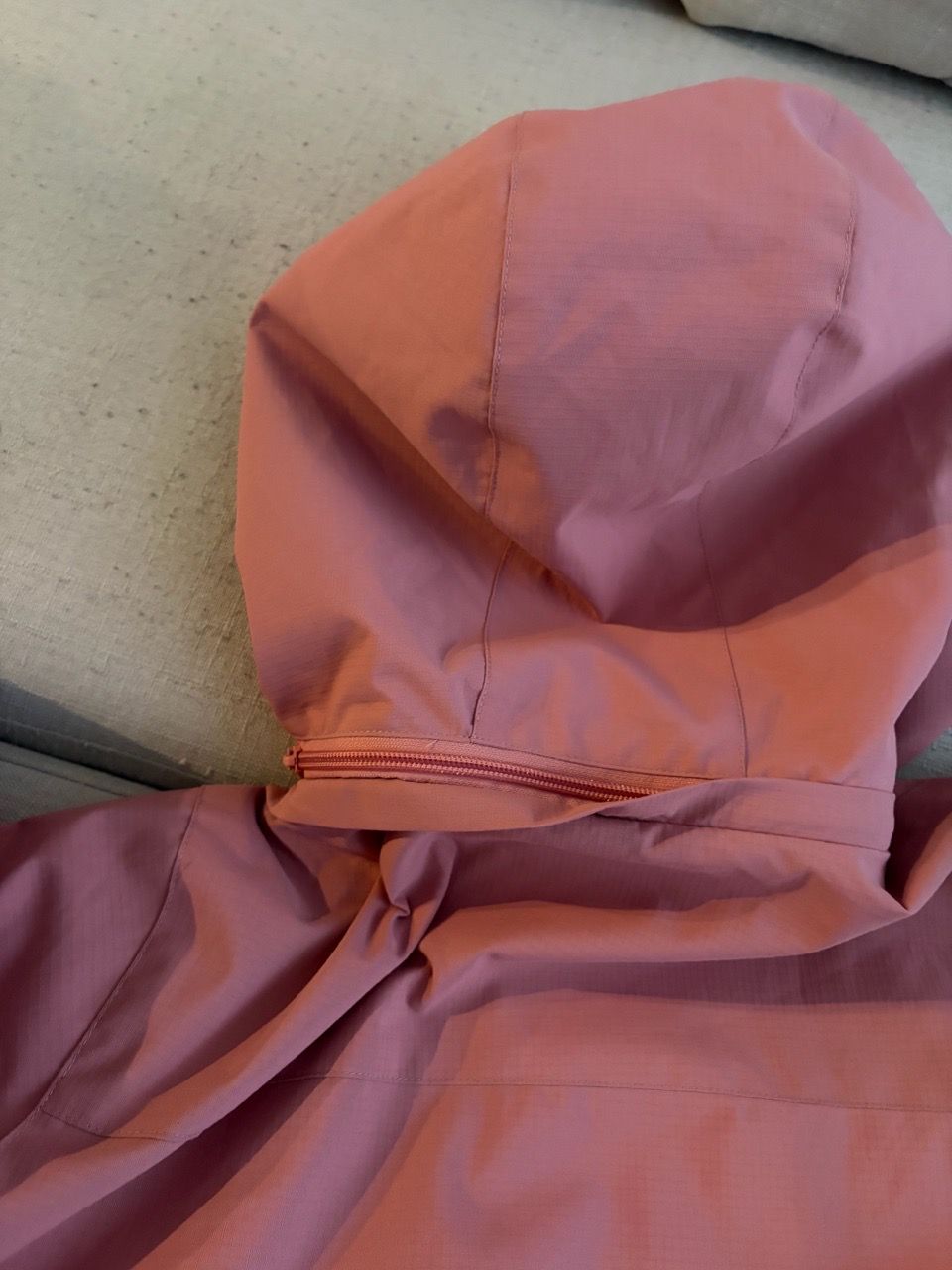 Pink Hooded Outdoor Rain Jacket - photo 4