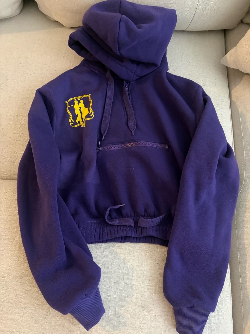 Purple Tracksuit Set Hoodie and Cargo Joggers - photo 2