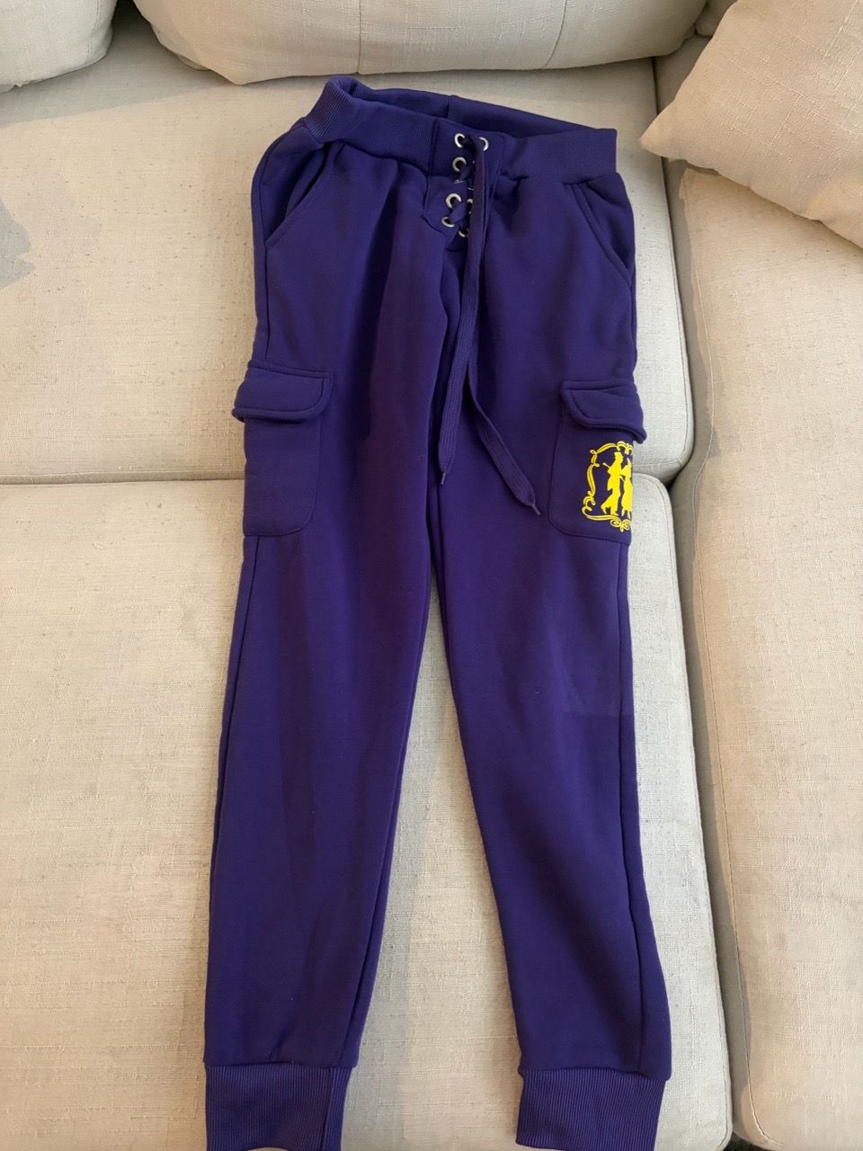 Purple Tracksuit Set Hoodie and Cargo Joggers - photo 3