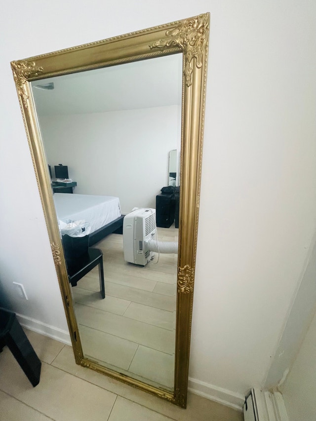Ornate Gold Floor Mirror - photo 2