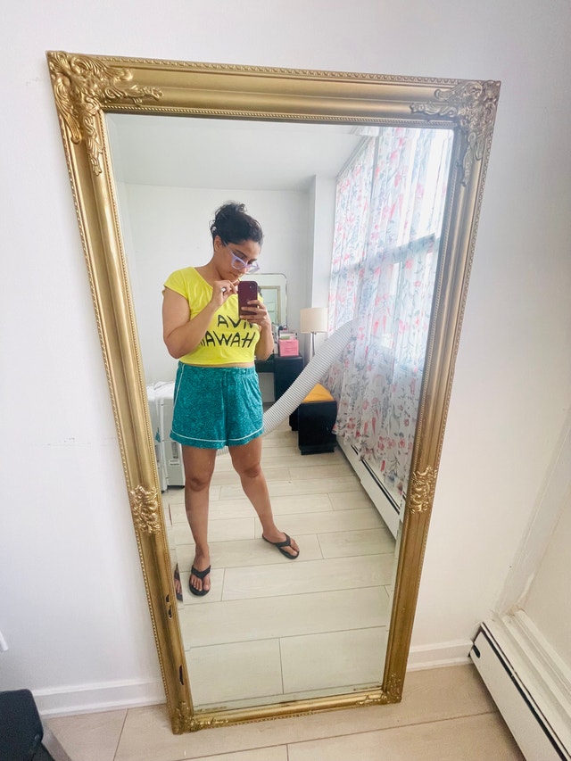 Ornate Gold Floor Mirror - photo 3
