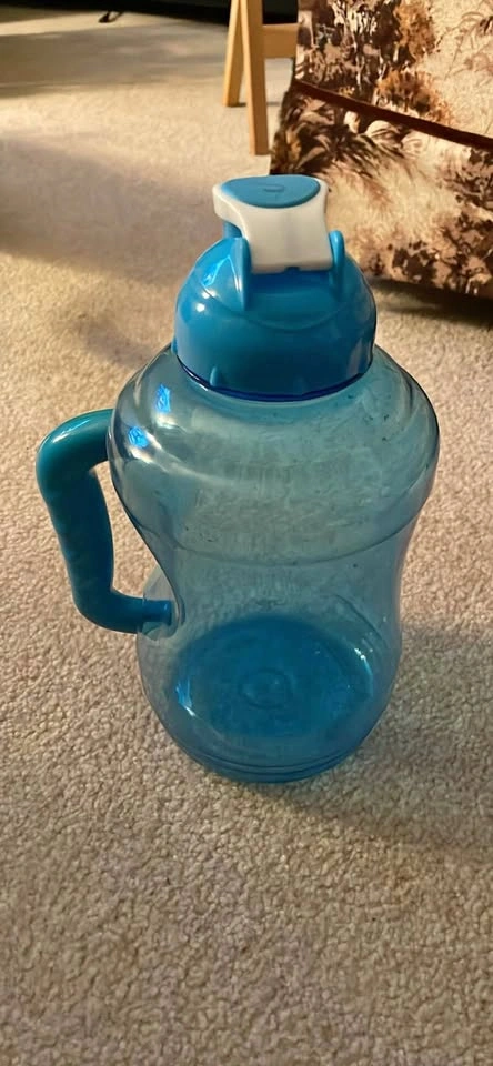 Blue Large Water Bottle with Handle