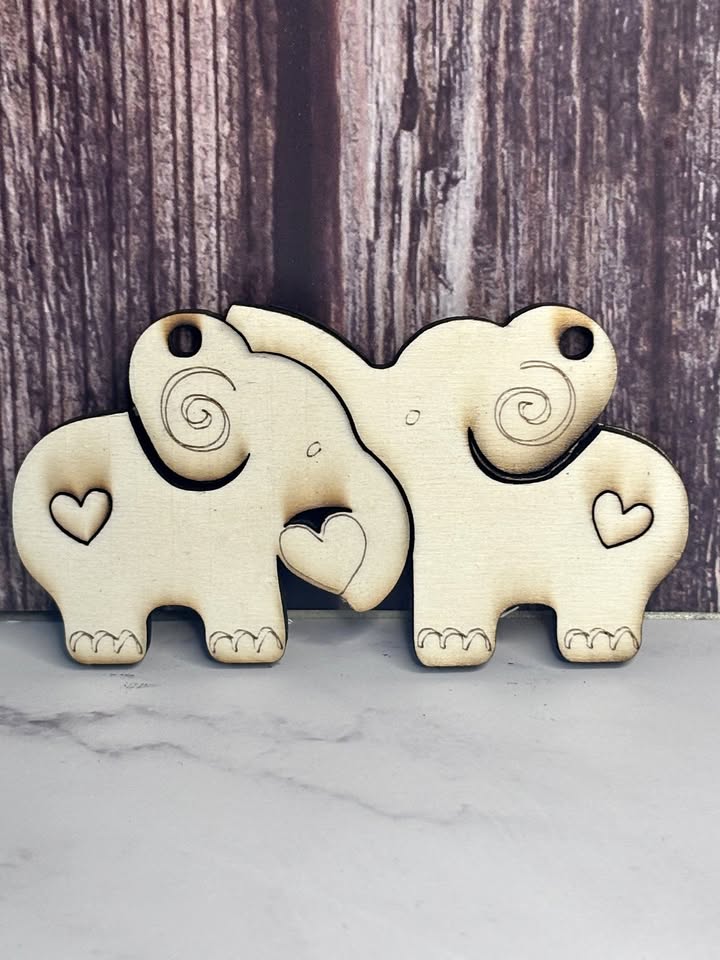 Cute Elephant Keychain
