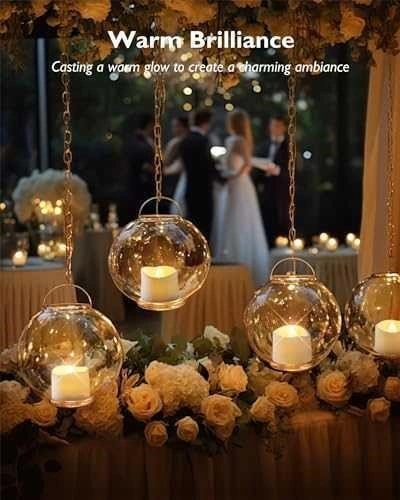 12-Piece Flickering Flameless Battery-Operated LED Tea Lights - photo 2
