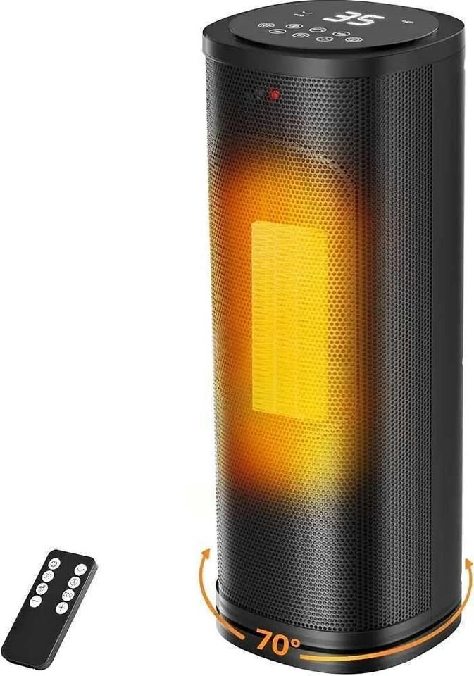 Electric Space Heater with Thermostat, Remote, 1500W-New!