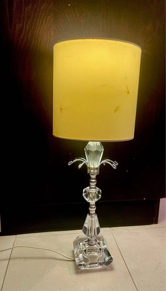 Crystal Table Lamp with Drum Shade - photo 5