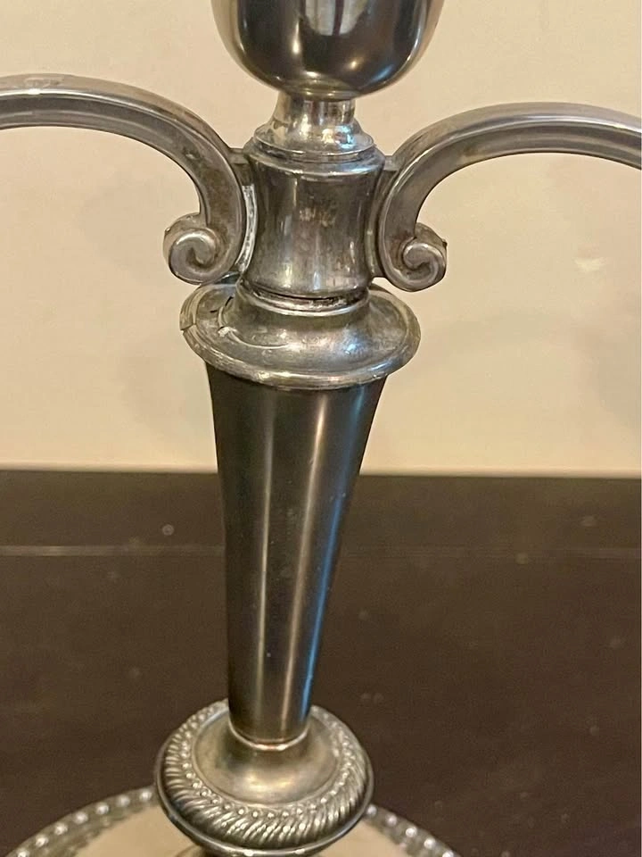 Silver plated toned 3-Arm Candelabra - photo 5