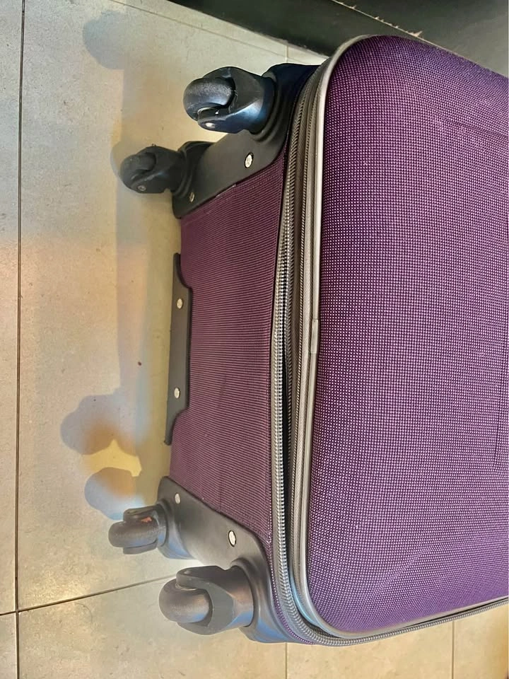 Bologna Purple Softshell Spinner Suitcase - photo 4