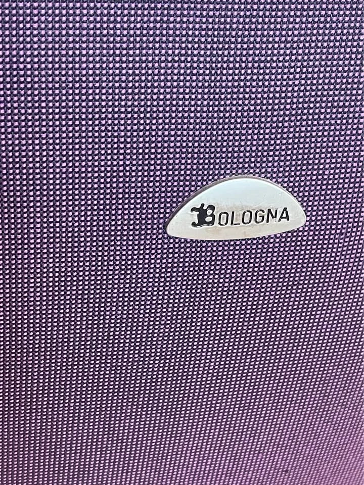 Bologna Purple Softshell Spinner Suitcase - photo 5