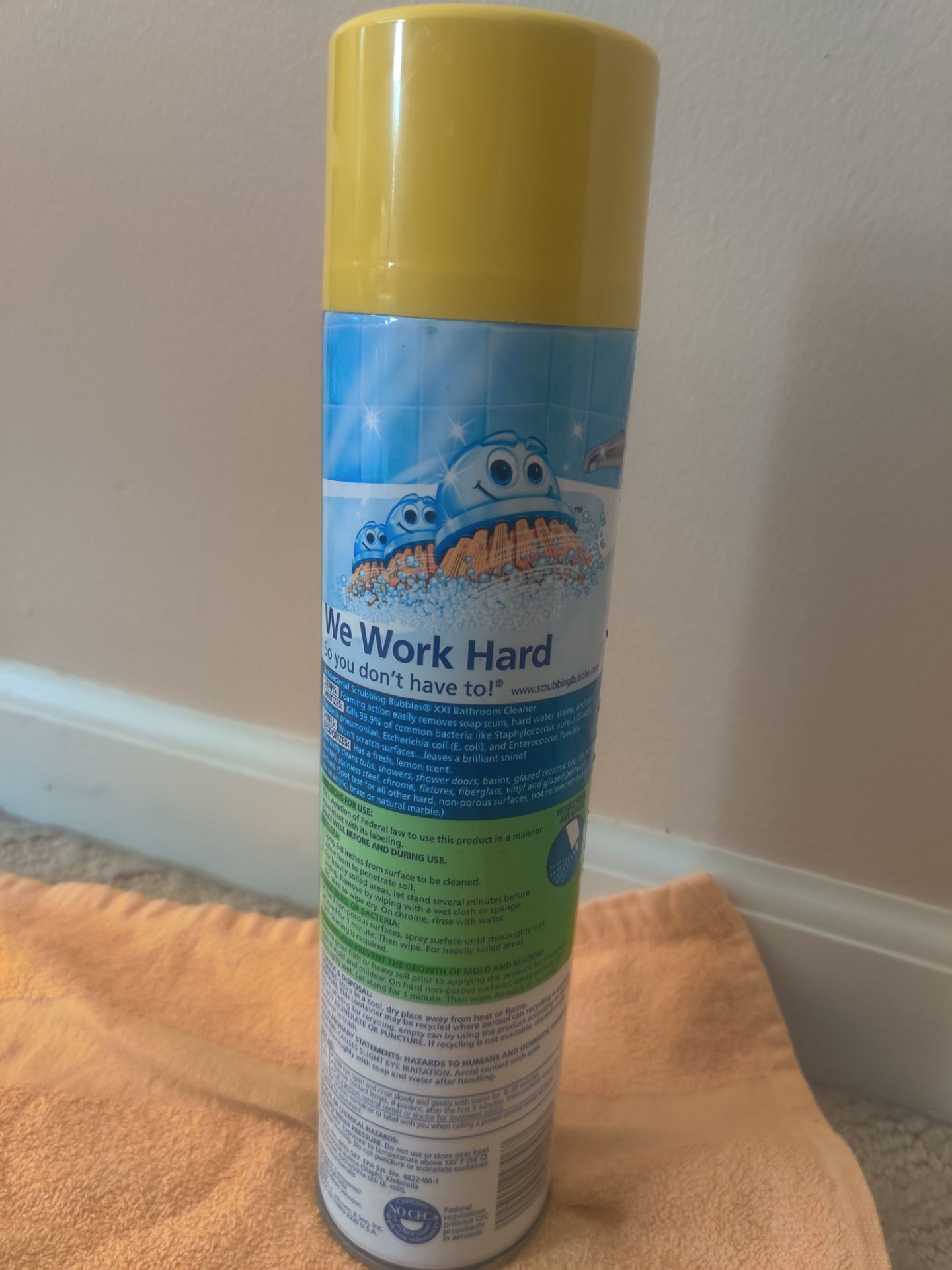 NEW-Scrubbing Bubbles Antibacterial Bathroom Cleaner Lemon Scent - photo 2