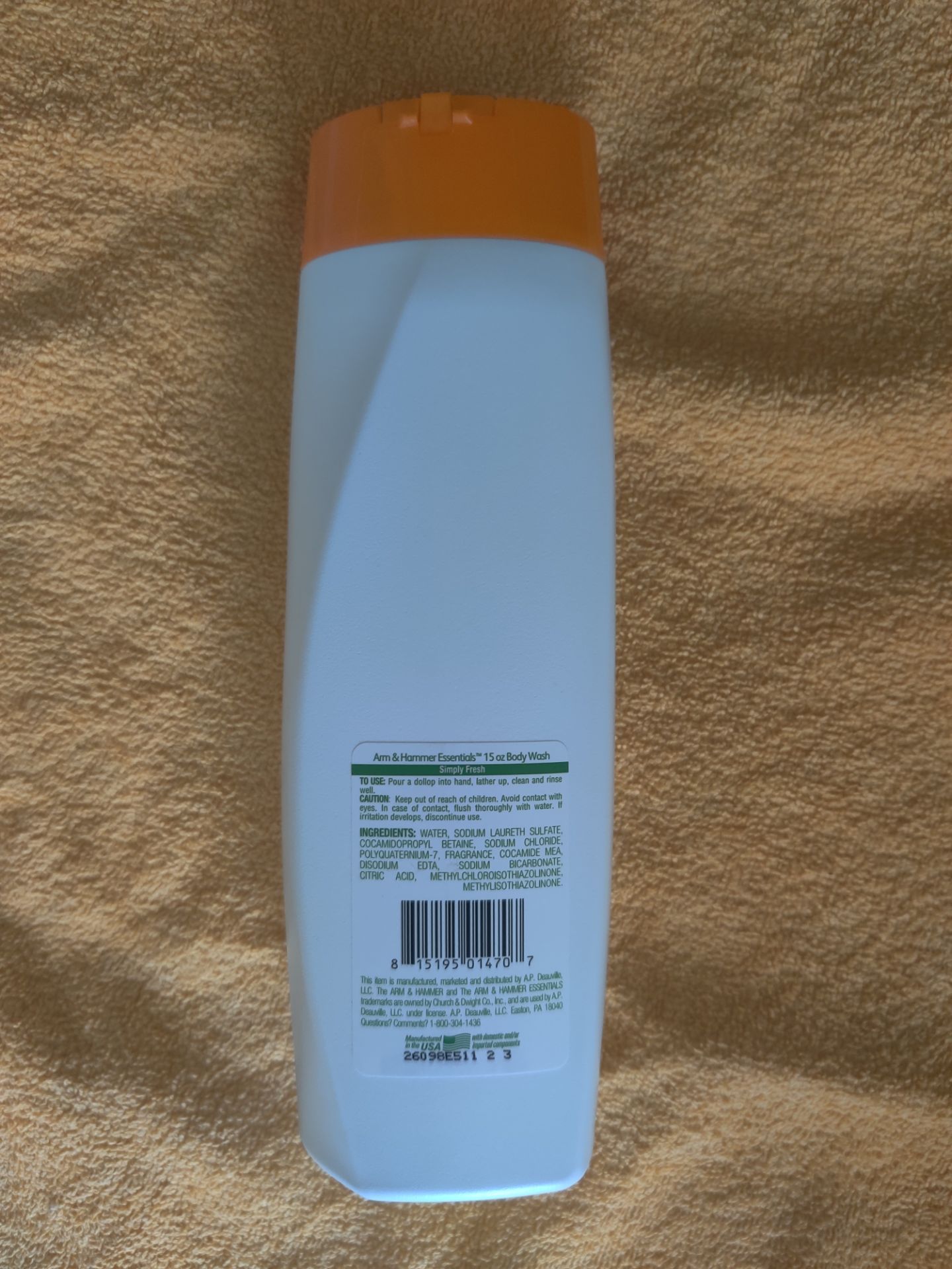 Arm & Hammer Essentials Body Wash Simply Fresh - photo 2