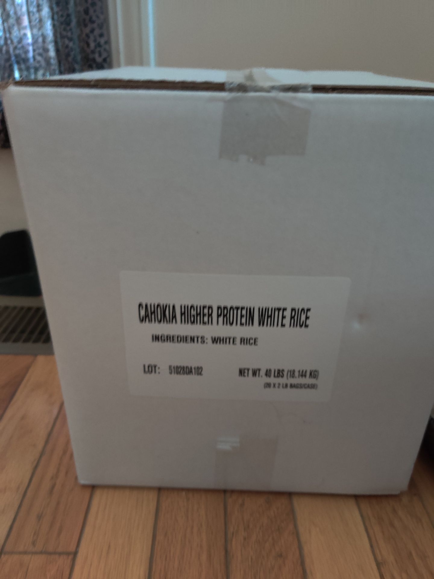 Cahokia Higher Protein White Rice 40 lbs