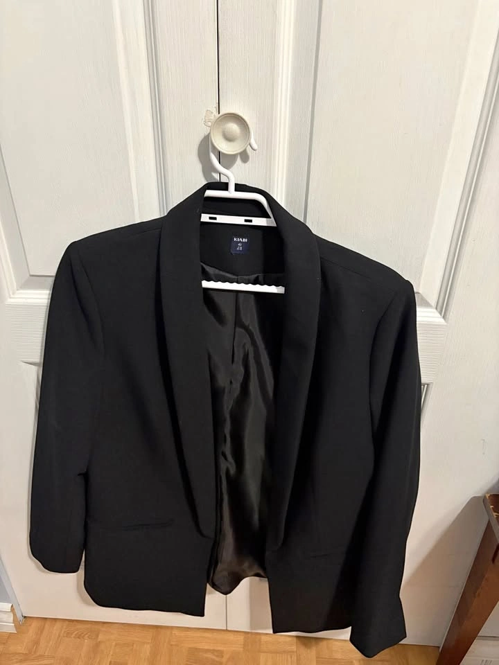 Kiabi Black Tailored Jacket Size 42