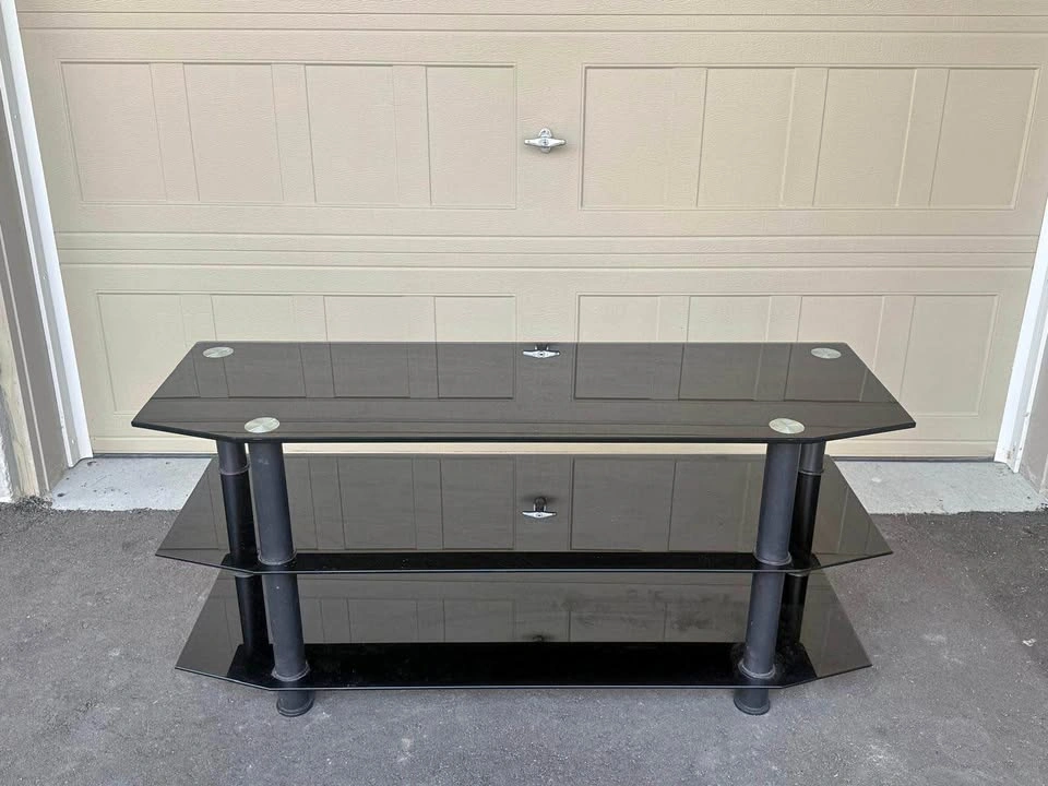 3-Tier Glass TV Stand