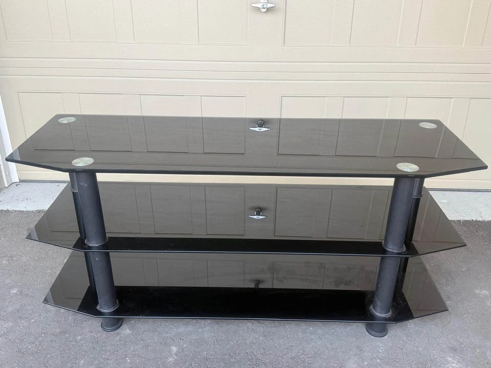 3-Tier Glass TV Stand - photo 2