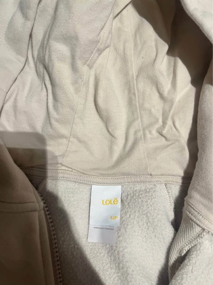 Lole hoodie beige size small - photo 3