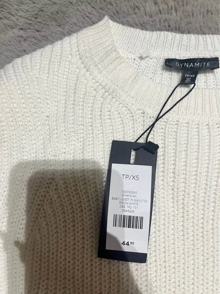 White sweater Dynamite - photo 3
