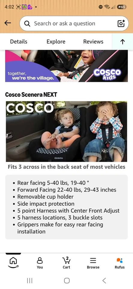 Bnib child safety car seat - photo 2