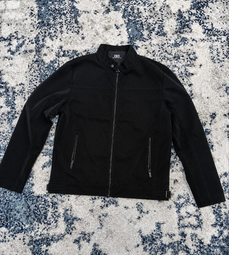 Benjamin Black Bomber Jacket Stand-Up Collar Full Zip L