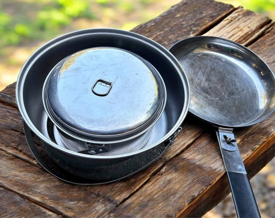 Stainless Steel Camping Cookware Set