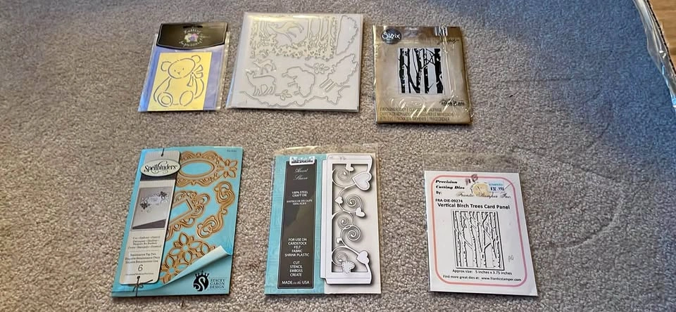 Spellbinders, Sizzix, and Frantic Stamper Crafting Dies Lot