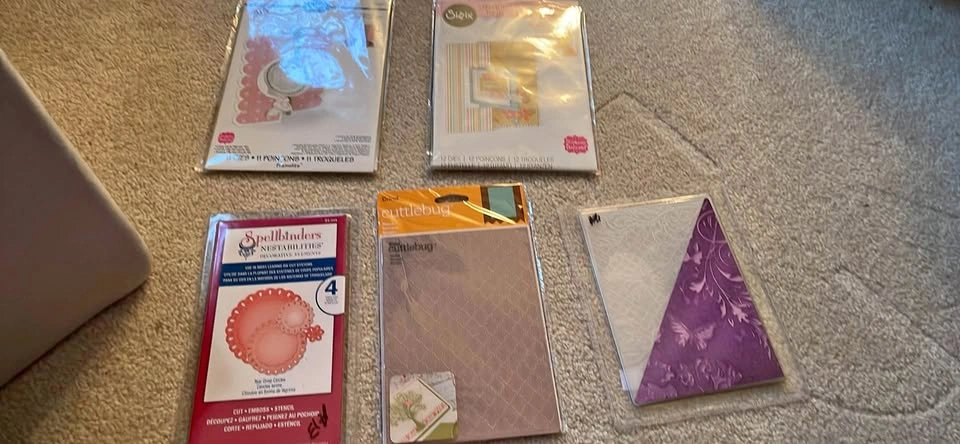 Spellbinders, Cricut Cuttlebug, and Sizzix Die and Embossing Fol