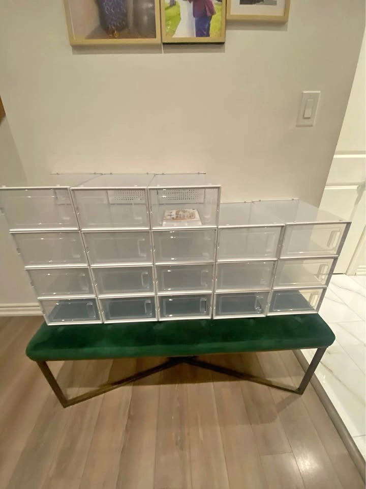 Shoe Boxes - Set of 18 Clear Stackable Storage