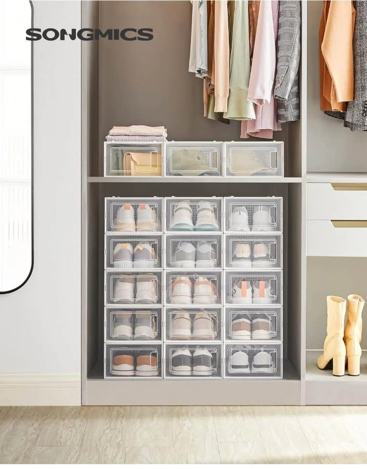 Shoe Boxes - Set of 18 Clear Stackable Storage - photo 4