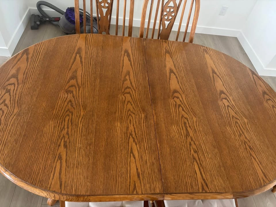 Extendable Dinning Table with 6 Chairs - photo 2