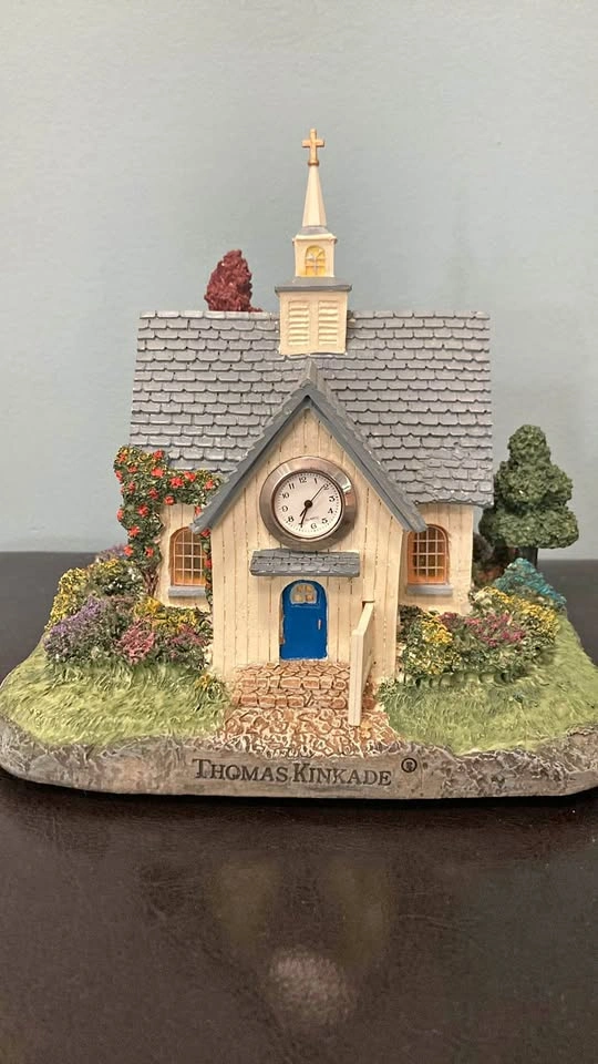 Thomas Kinkade “The Forest Chapel” Clock