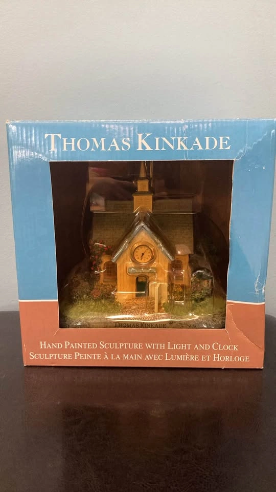 Thomas Kinkade “The Forest Chapel” Clock - photo 2