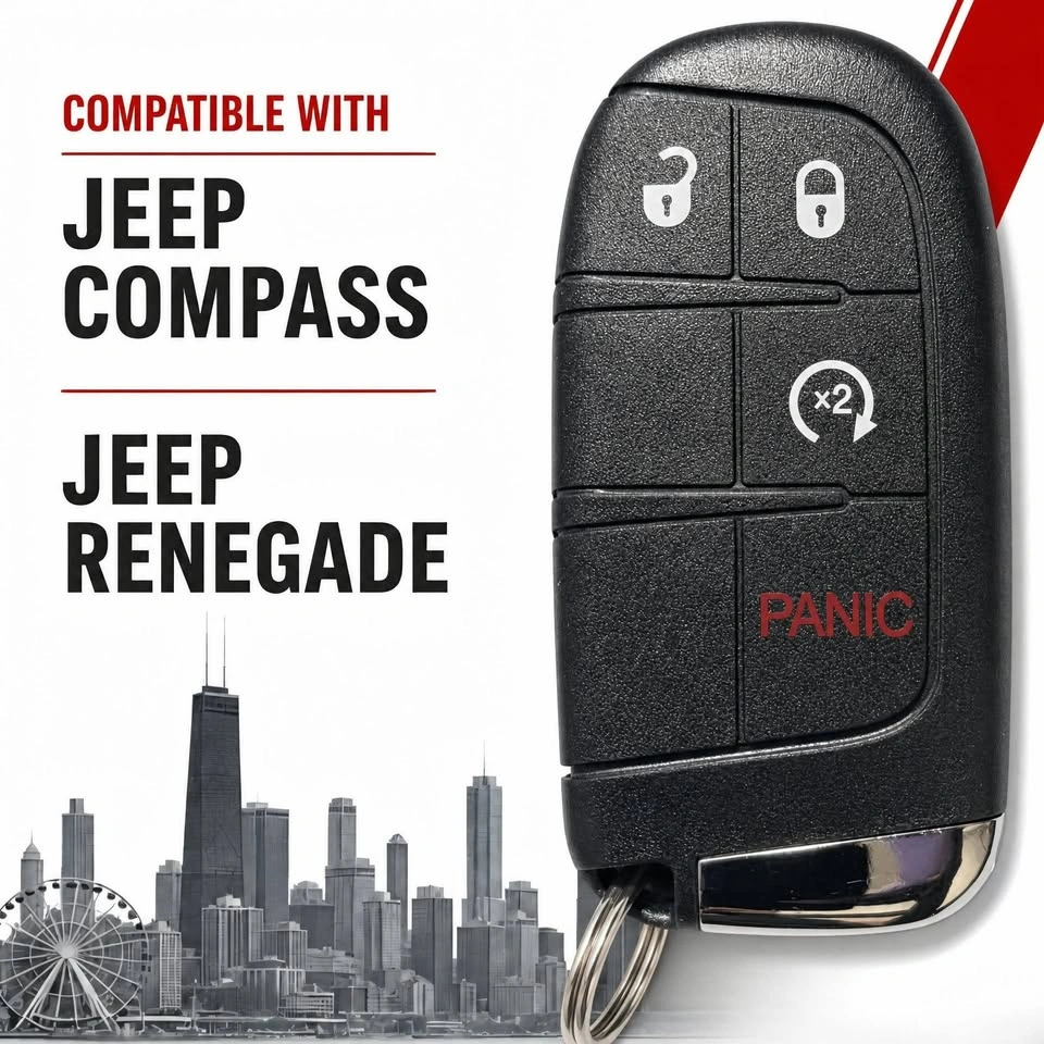 4‐Button Smart Remote for Jeep Compass & Renegade - photo 2