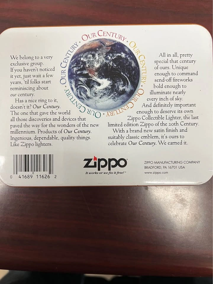 ZIPPO Our Century Collectible XV 1999 Limited Edition - photo 5