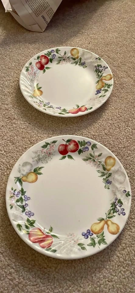 Corelle Abundance Fruit Pattern Plates