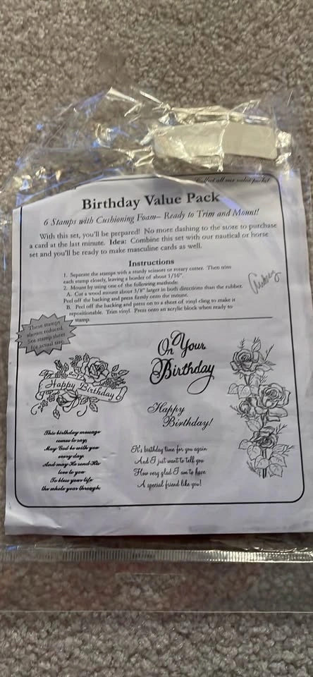 Birthday Value Pack Rubber Stamps - photo 4