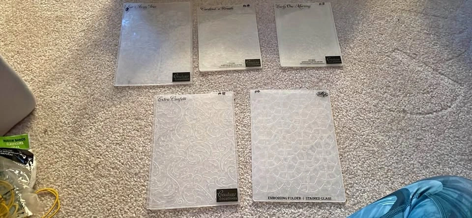 Couture Creations and Craft Concepts Embossing Folders