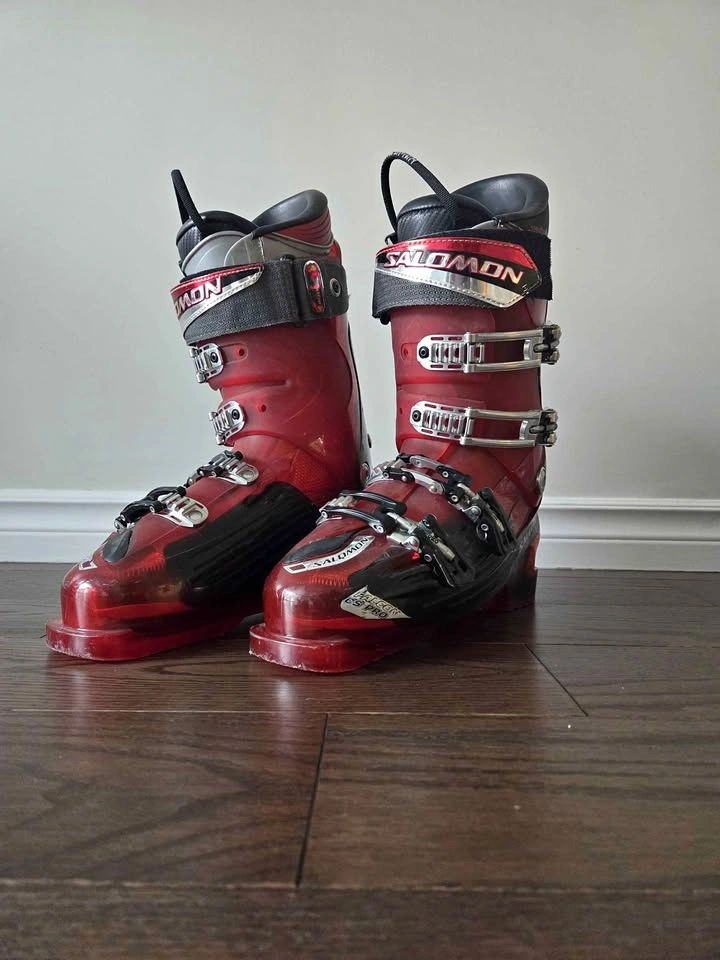 2 Pairs Ski Boots: Salomon Falcon CS Pro & Head EzOn 7.0
